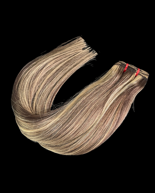 Tissage lisse blond highlight